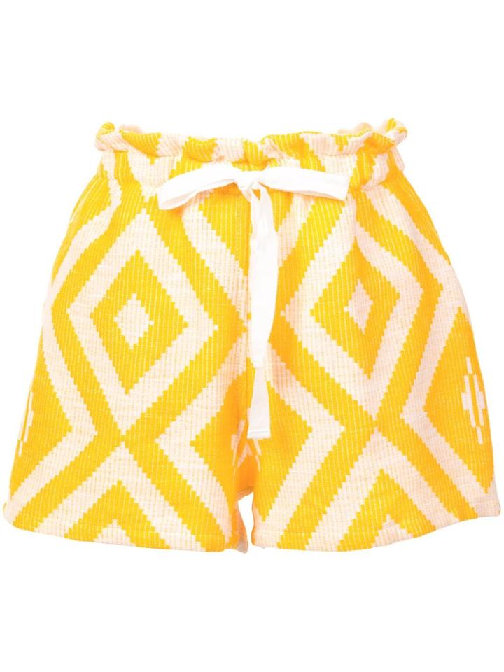 Lemlem Biruhi Textured Shorts - Yellow