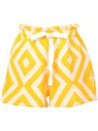 Lemlem Biruhi Textured Shorts - Yellow