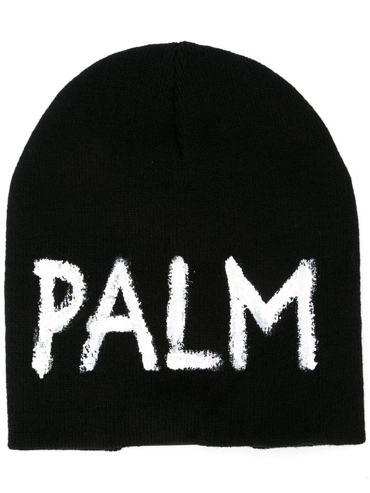 Palm Angels Knitted Cap - Black