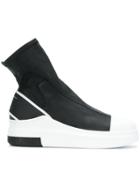 Cinzia Araia Sock-like Upper Ankle Boots - Black