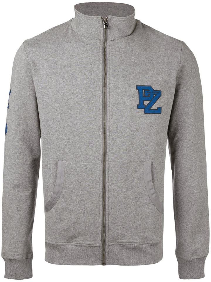 Zipped Bomber Jacket - Men - Cotton/spandex/elastane - 52, Grey, Cotton/spandex/elastane, Pal Zileri