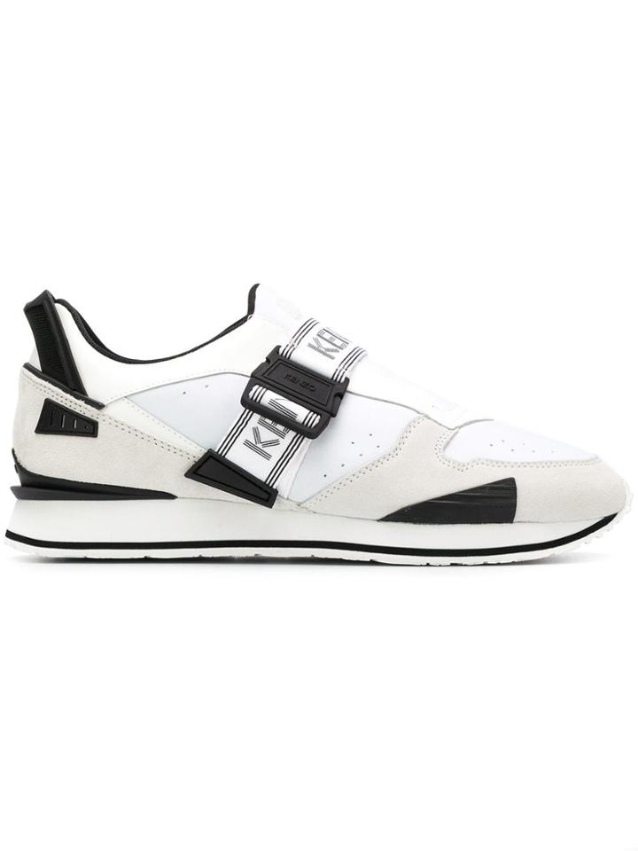 Kenzo Logo Strap Low-top Sneakers - White