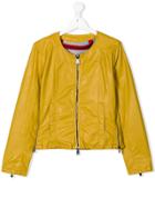 Freedomday Junior Teen Zip Detail Jacket - Yellow & Orange