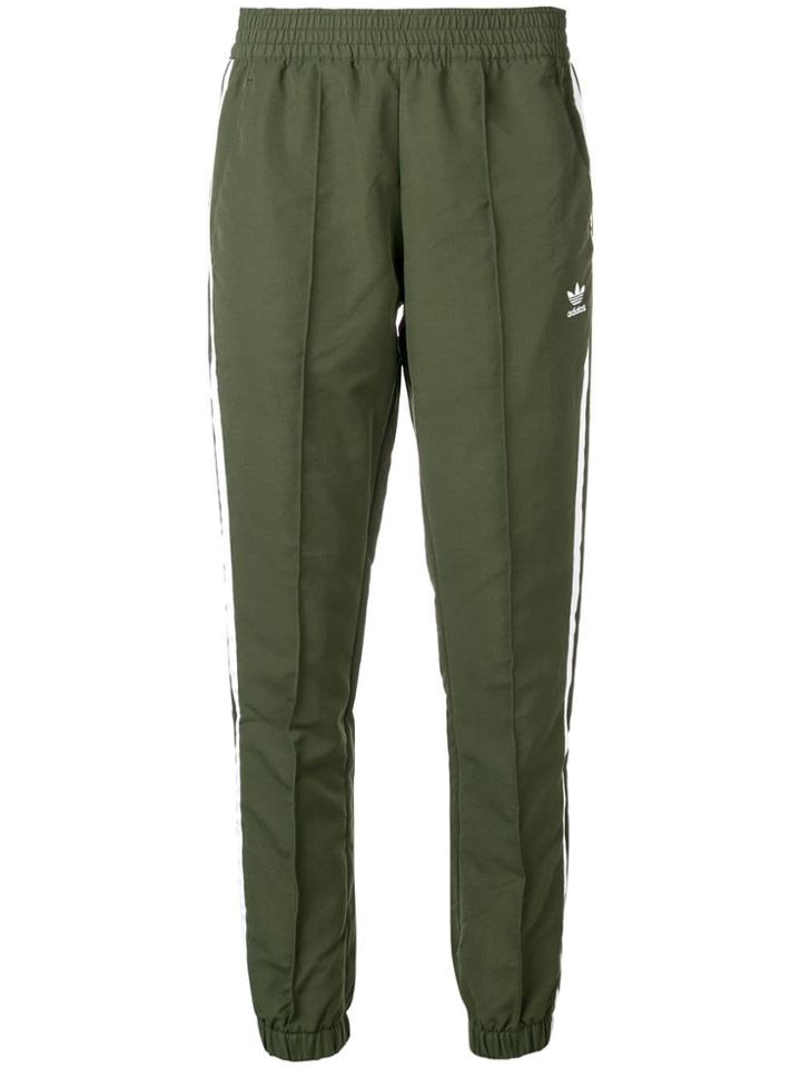 Adidas Elasticated Logo Trousers - Green