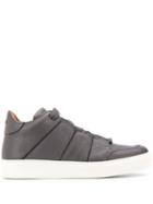 Ermenegildo Zegna Xxx Pebbled Texture Sneakers - Grey