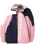Ports V Colour Block Hooded Jacket - Multicolour