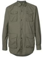 Undercover Cargo Pocket Shirt, Men's, Size: 2, Green, Cotton