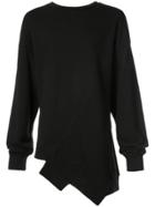 D.gnak Asymmetric Sweatshirt - Black