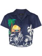 Onia Celeste Paradise Hut Shirt - Blue