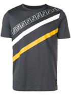 Fendi Ff Diagonal T-shirt - Grey