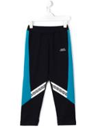 Young Versace Greca Print Tracksuit Bottoms, Boy's, Size: 6 Yrs, Blue