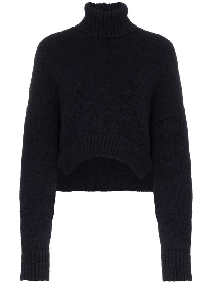 Golden Goose Amber Merino High Neck Boxy Jumper - Blue