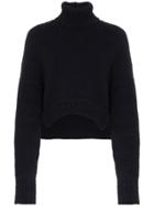 Golden Goose Amber Merino High Neck Boxy Jumper - Blue