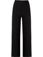 Gloria Coelho Straight Leg Trousers, Women's, Size: 42, Black, Acetate/polyester