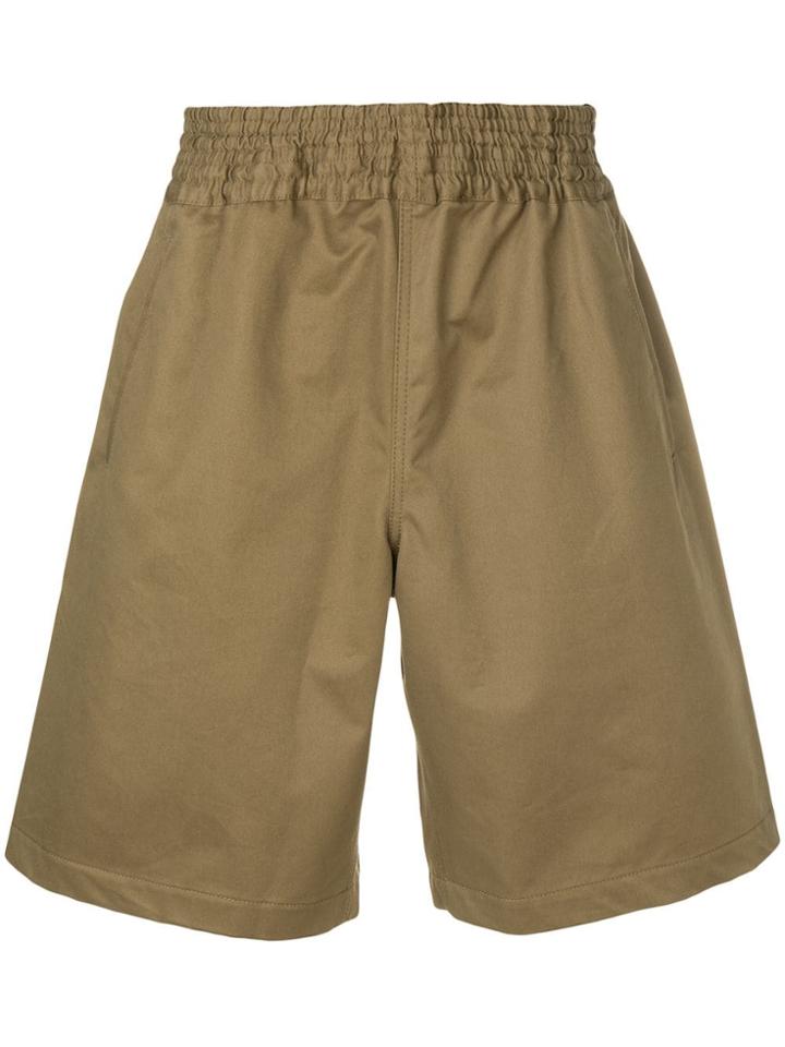 Comme Des Garçons Shirt Pleated Waist Shorts - Brown