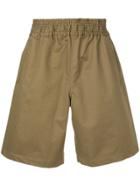 Comme Des Garçons Shirt Pleated Waist Shorts - Brown