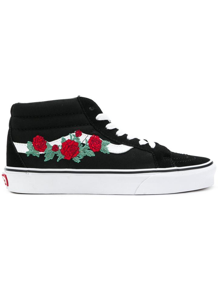 Vans Embroidered Sneakers - Black