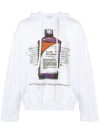 Ih Nom Uh Nit Cough Syrup Bottle Print Hoodie - White