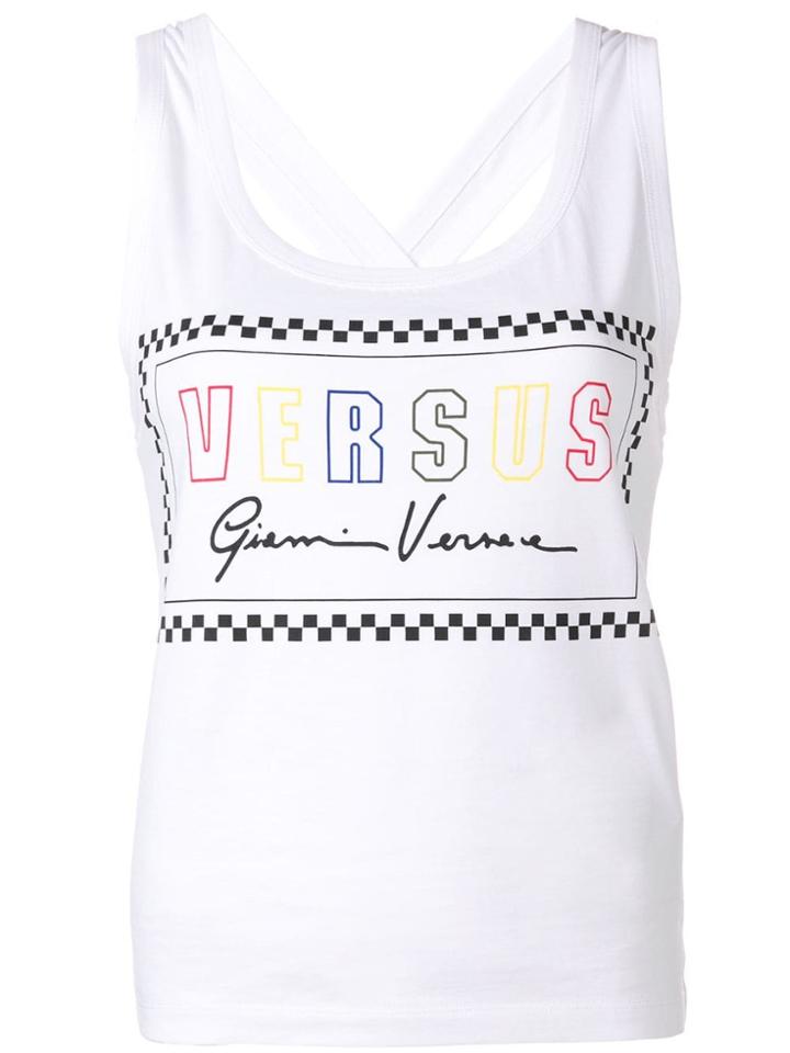 Versus Logo Tank Top - White