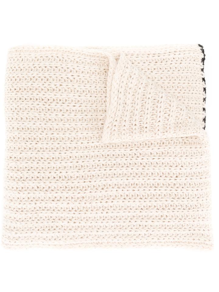 Nude Chunky Knit Scarf - Nude & Neutrals