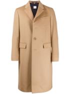 Burberry Single Breasted Coat - Brown
