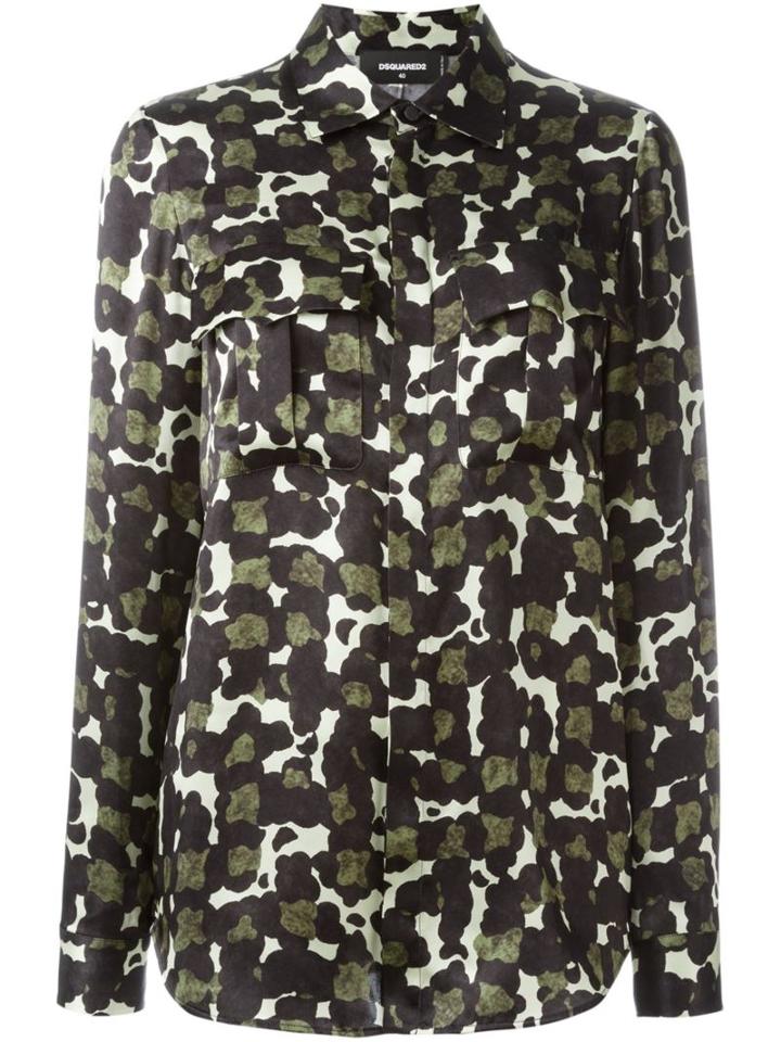 Dsquared2 Long Sleeved Camouflage Shirt