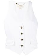 Michael Michael Kors Fitted Waistcoat - White