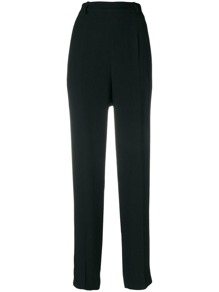 Yves Saint Laurent Vintage High Waisted Trousers - Black