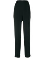 Yves Saint Laurent Vintage High Waisted Trousers - Black