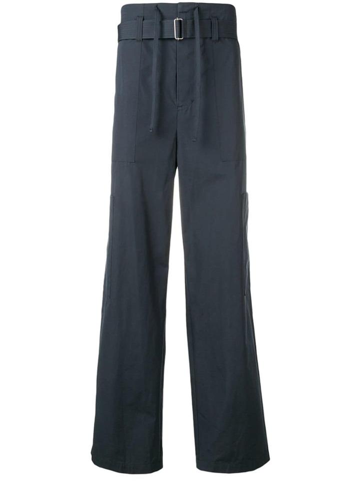 Ambush Belted Wide Leg Trousers - Blue