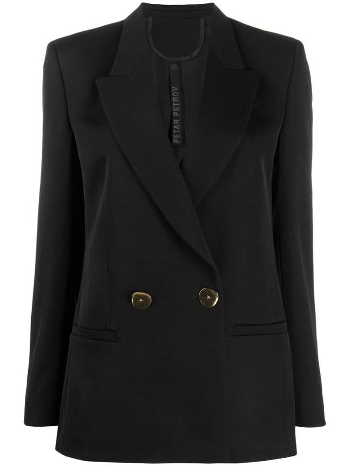 Petar Petrov Double-breasted Blazer - Black