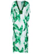 Brigitte Printed Beach Dress - Green