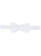 Lanvin Textured Bow Tie - White