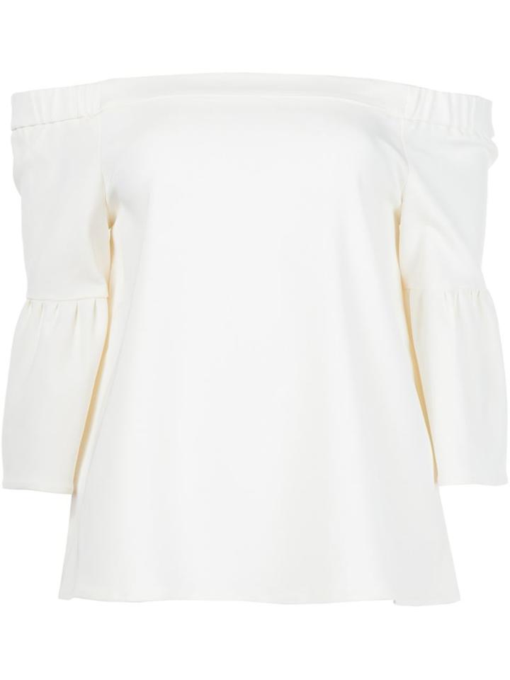 Tibi Off The Shoulder Bell Sleeve Top