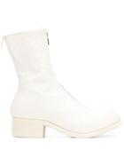 Guidi Zip Front Chunky Sole Boots - White