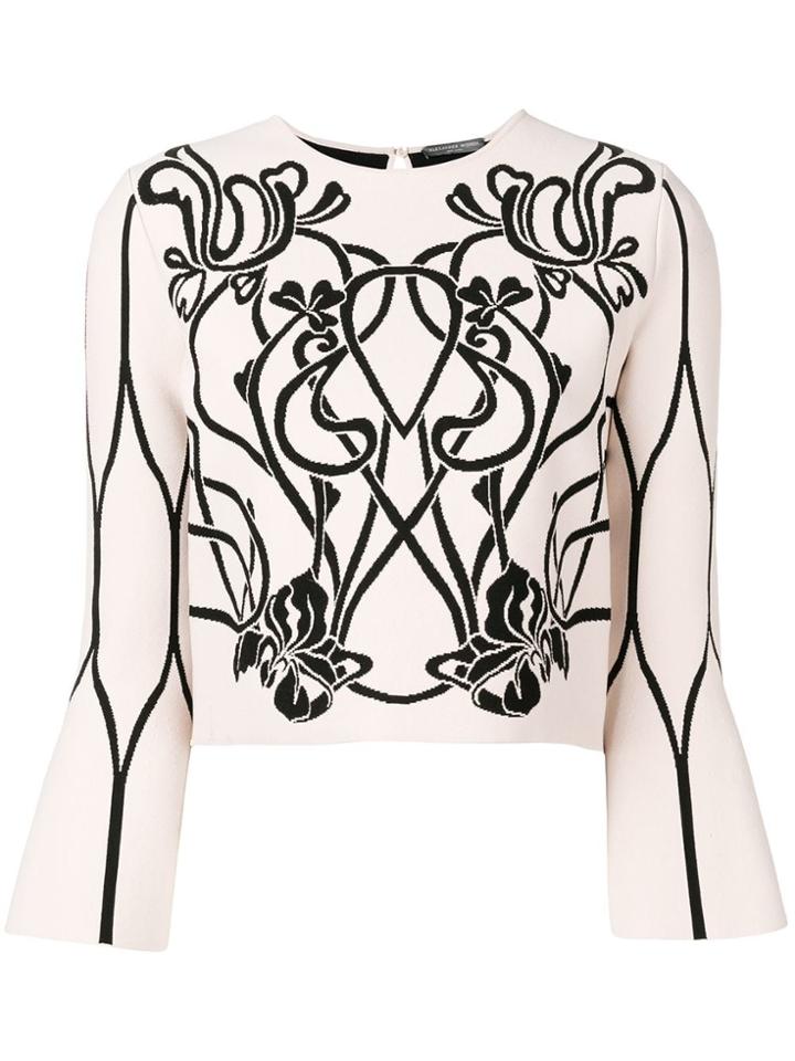 Alexander Mcqueen Floral Blouse - Neutrals