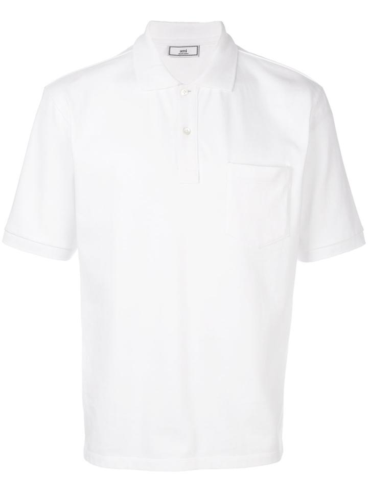 Ami Alexandre Mattiussi Oversized Polo Shirt - White