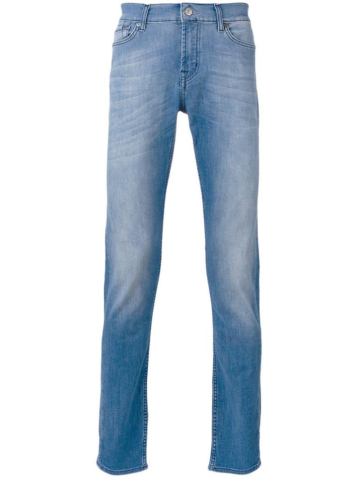 7 For All Mankind 'ronnie' Jeans, Men's, Size: 30, Blue, Cotton/polyester/spandex/elastane