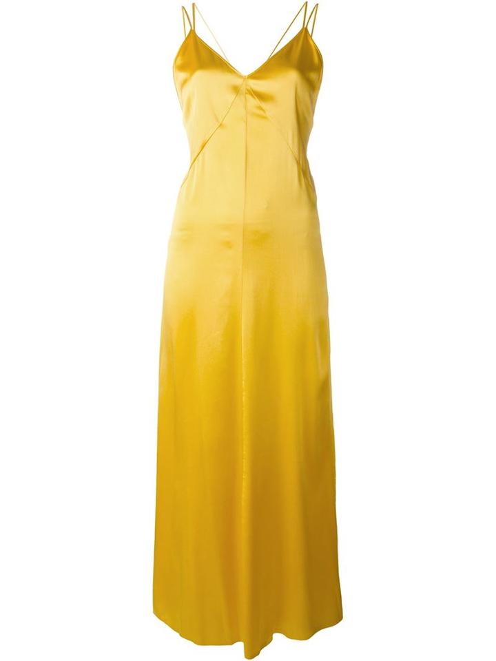 Forte Forte Trim Detail Strappy Satin Dress