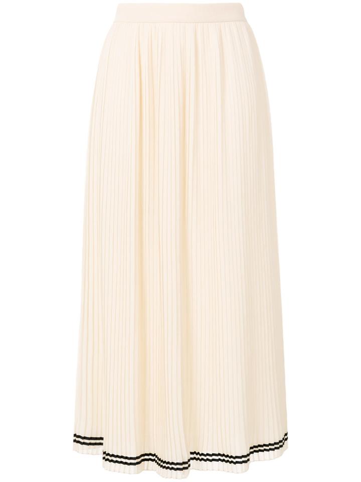 Philosophy Di Lorenzo Serafini Long Pleated Skirt - Nude & Neutrals