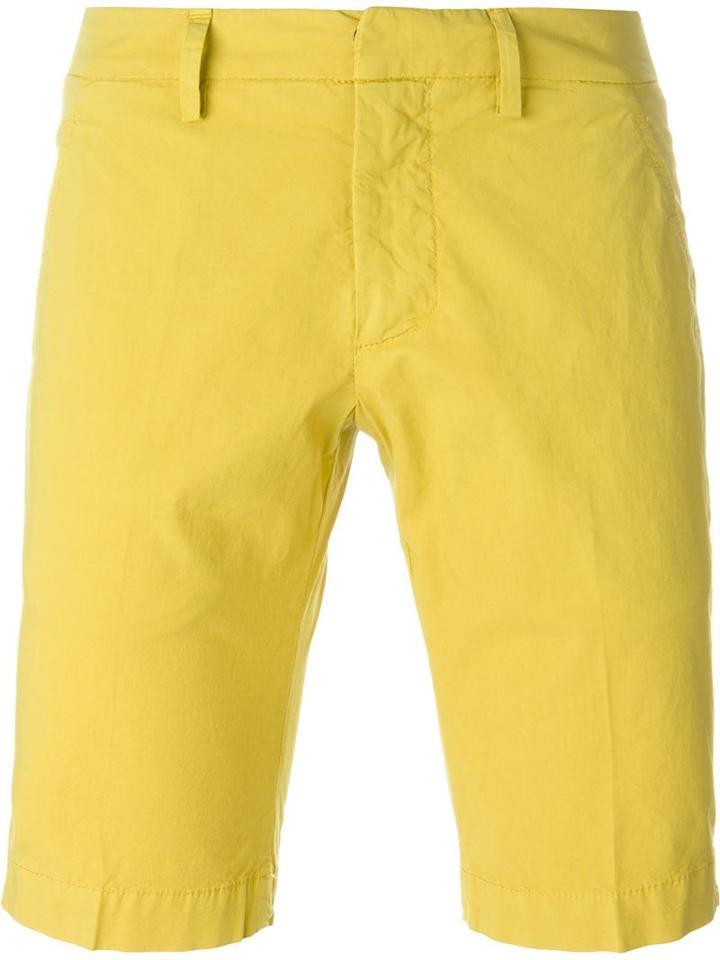 Dondup Chino Shorts, Men's, Size: 33, Yellow/orange, Cotton