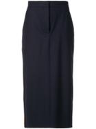 Calvin Klein 205w39nyc Contrast Stripe Pencil Skirt - Blue