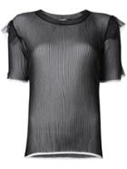 Comme Des Garçons Noir Kei Ninomiya Sheer T-shirt - Black