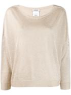 Liu Jo Round Neck Jumper - Gold