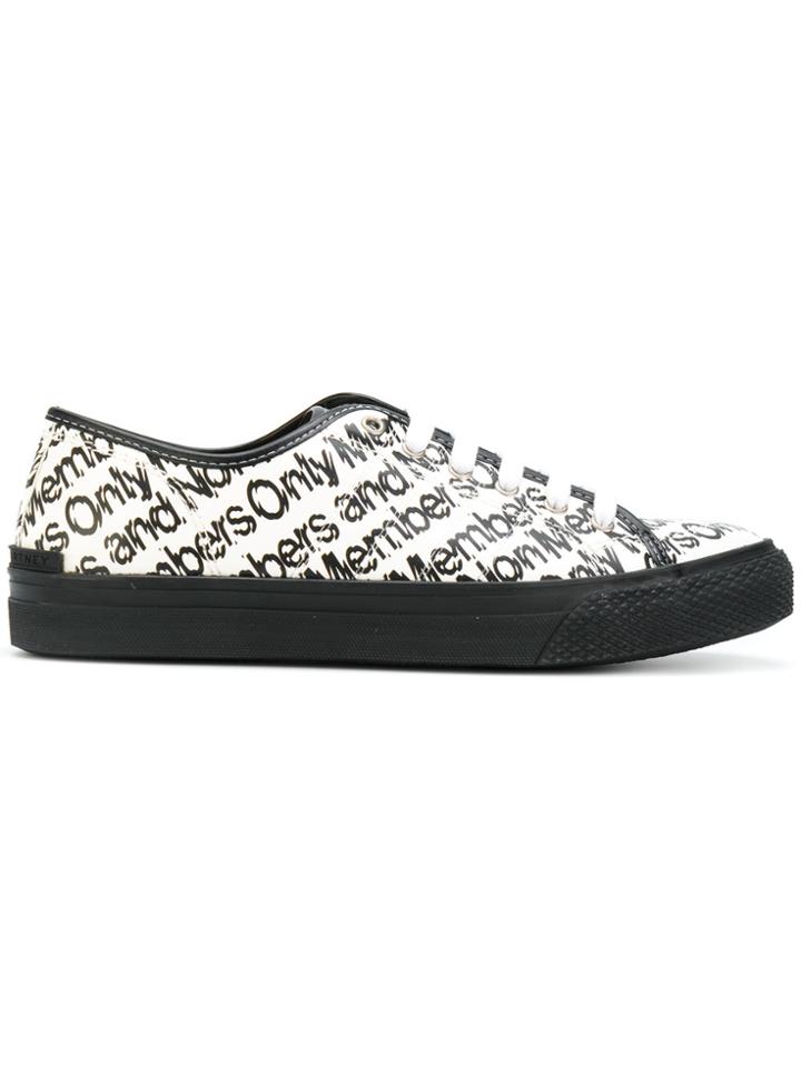 Stella Mccartney Members Only Printed Low Top Sneakers - White
