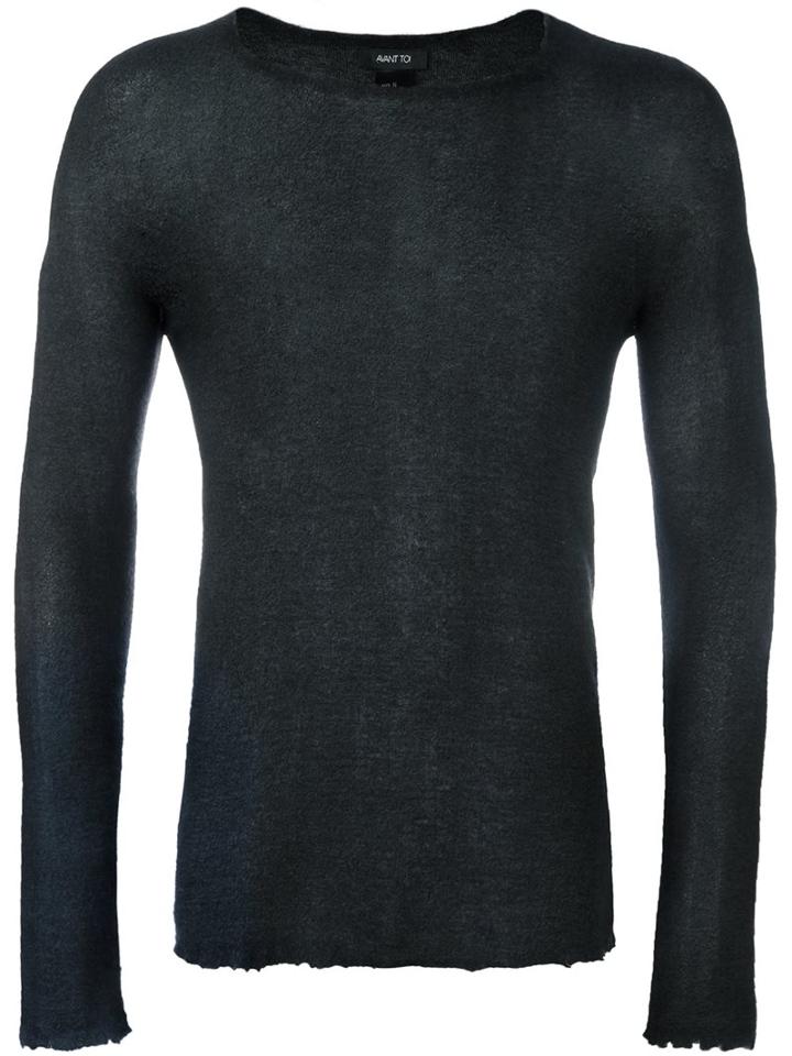 Avant Toi Classic Jumper, Men's, Size: Medium, Black, Silk/polyester/cashmere