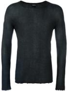 Avant Toi Classic Jumper, Men's, Size: Medium, Black, Silk/polyester/cashmere