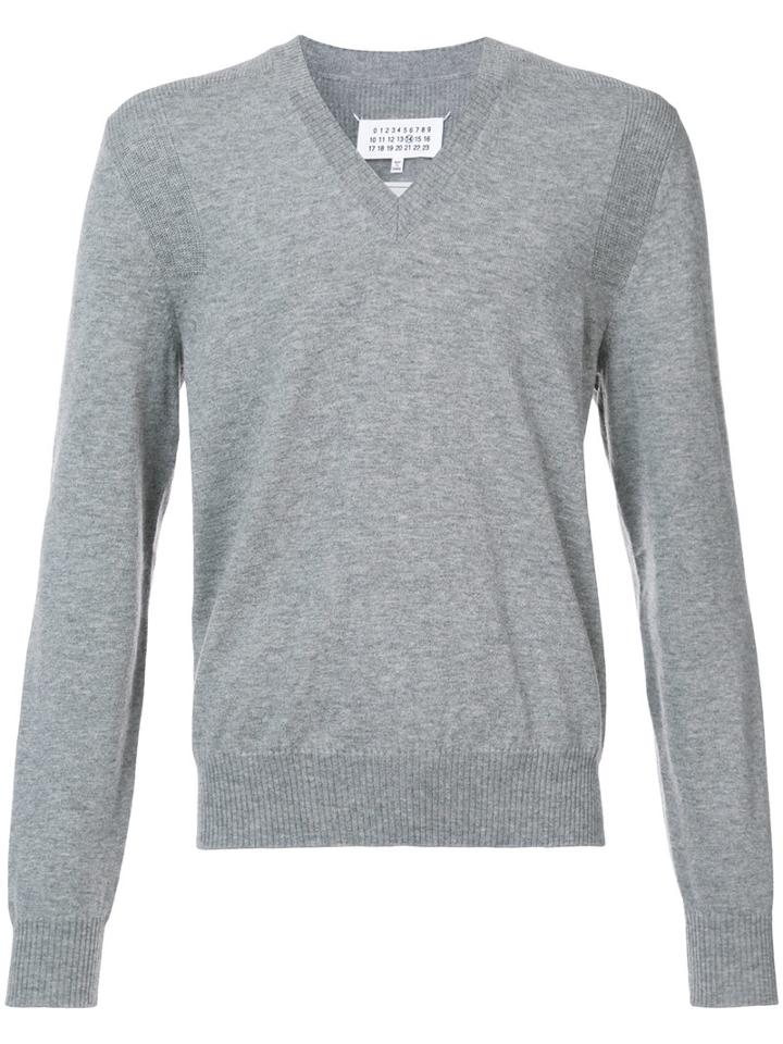 Maison Margiela - Classic Knitted Sweater - Men - Wool - L, Grey, Wool