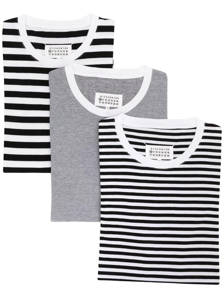 Maison Margiela 3 Pack T-shirt - Black