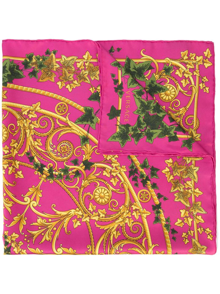 Versace Ivy Scarf - Pink & Purple